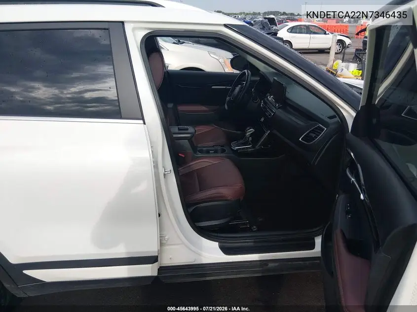 2022 Kia Seltos Sx Turbo VIN: KNDETCA22N7346435 Lot: 45643995