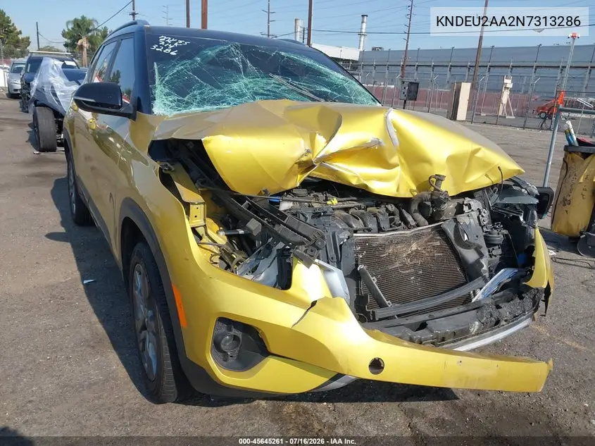 2022 Kia Seltos S VIN: KNDEU2AA2N7313286 Lot: 45645261