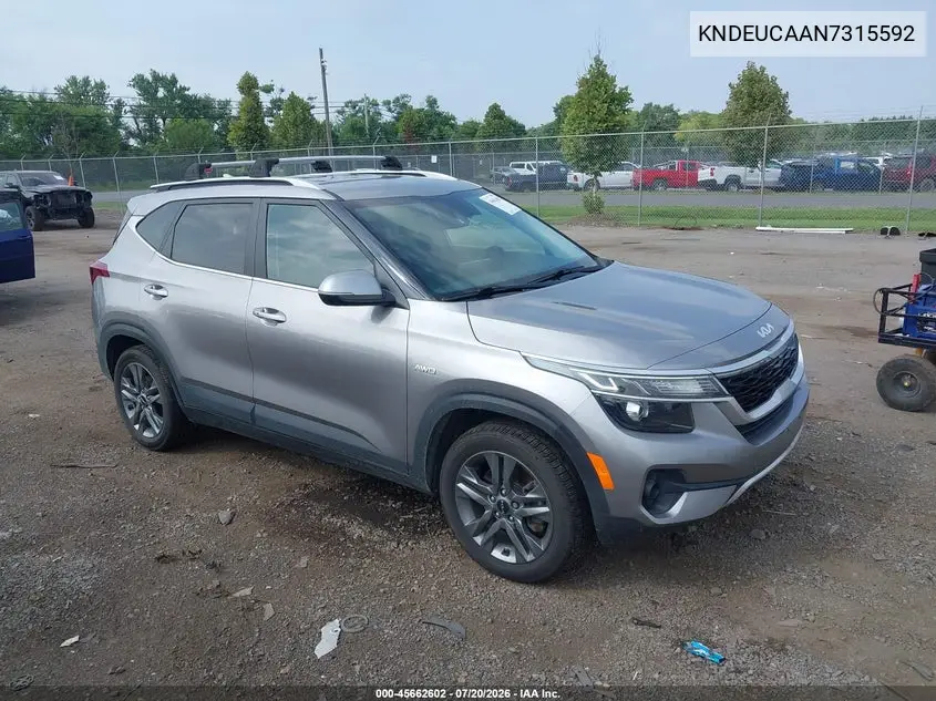 2022 Kia Seltos VIN: KNDEUCAAN7315592 Lot: 45662602