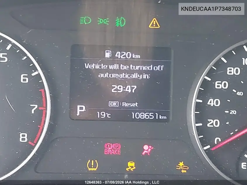 2023 Kia Seltos Ex VIN: KNDEUCAA1P7348703 Lot: 12648363