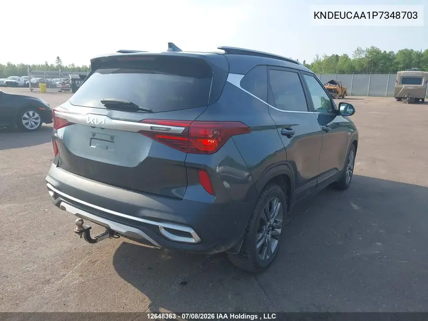 2023 Kia Seltos Ex VIN: KNDEUCAA1P7348703 Lot: 12648363