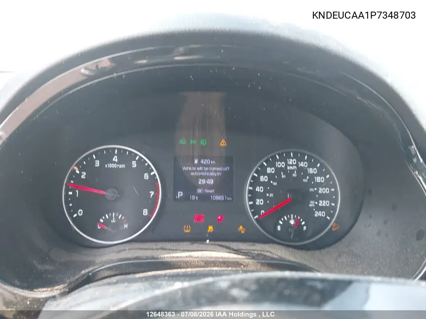 2023 Kia Seltos Ex VIN: KNDEUCAA1P7348703 Lot: 12648363