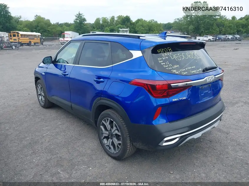 2023 Kia Seltos Ex VIN: KNDERCAA3P7416310 Lot: 45506833