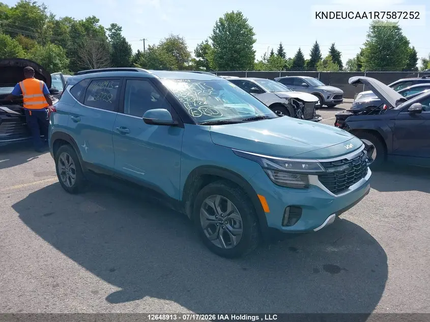 2024 Kia Seltos S VIN: KNDEUCAA1R7587252 Lot: 12648913
