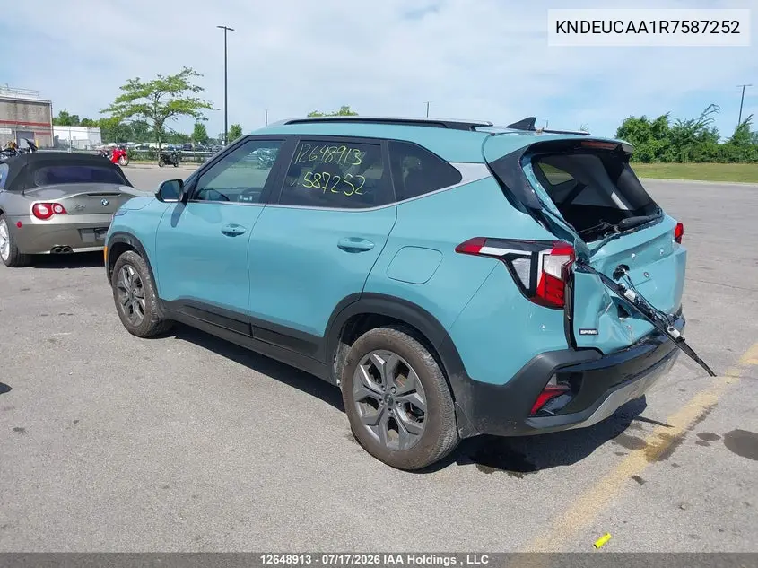 2024 Kia Seltos S VIN: KNDEUCAA1R7587252 Lot: 12648913