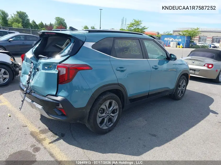2024 Kia Seltos S VIN: KNDEUCAA1R7587252 Lot: 12648913