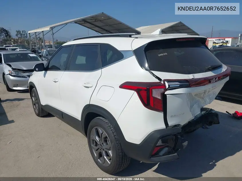 2024 Kia Seltos S VIN: KNDEU2AA0R7652652 Lot: 45426347