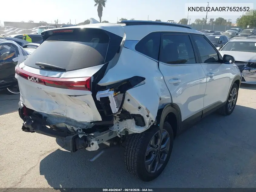2024 Kia Seltos S VIN: KNDEU2AA0R7652652 Lot: 45426347