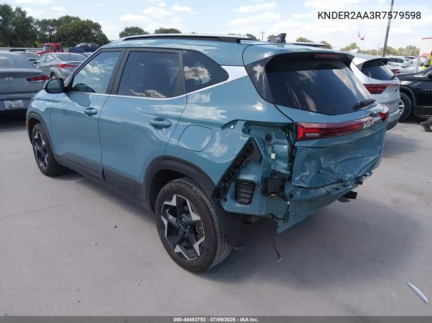 2024 Kia Seltos Ex VIN: KNDER2AA3R7579598 Lot: 45483792