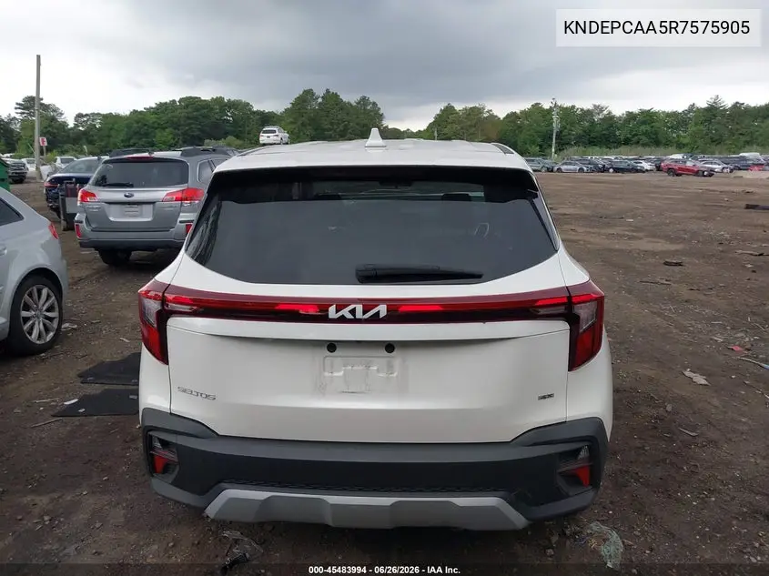 2024 Kia Seltos Lx VIN: KNDEPCAA5R7575905 Lot: 45483994
