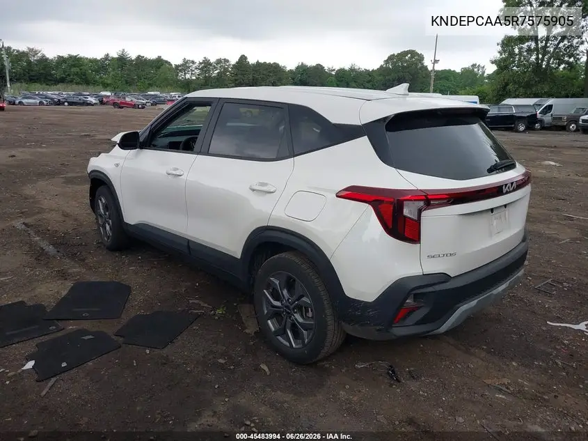 2024 Kia Seltos Lx VIN: KNDEPCAA5R7575905 Lot: 45483994
