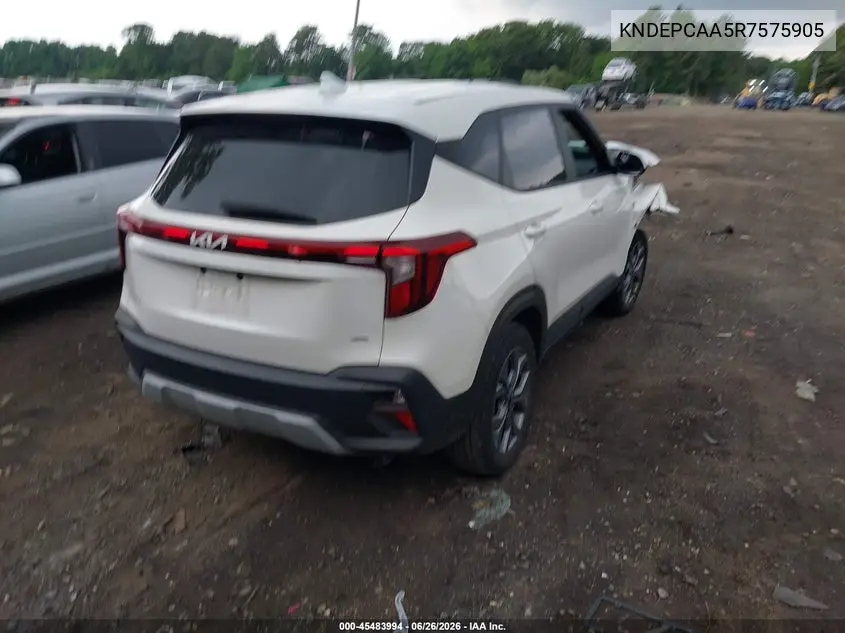 2024 Kia Seltos Lx VIN: KNDEPCAA5R7575905 Lot: 45483994