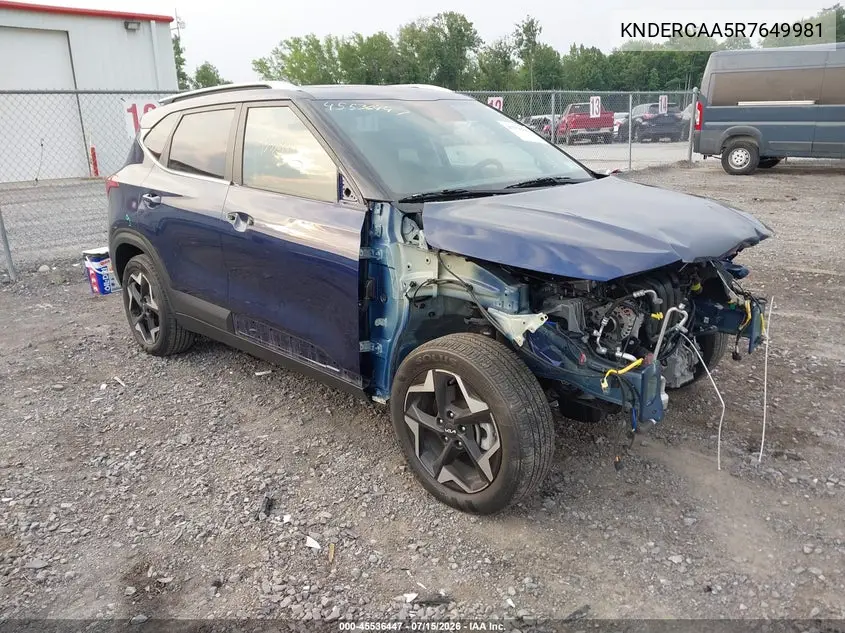 2024 Kia Seltos Ex VIN: KNDERCAA5R7649981 Lot: 45536447