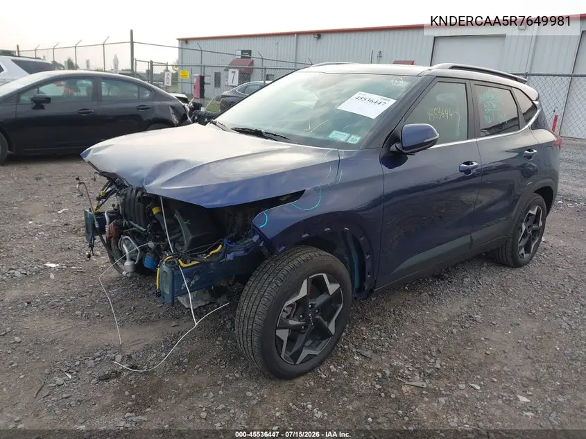 2024 Kia Seltos Ex VIN: KNDERCAA5R7649981 Lot: 45536447