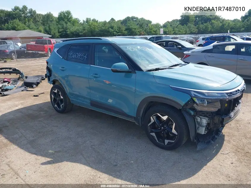 2024 Kia Seltos Ex VIN: KNDERCAA1R7487010 Lot: 45608554