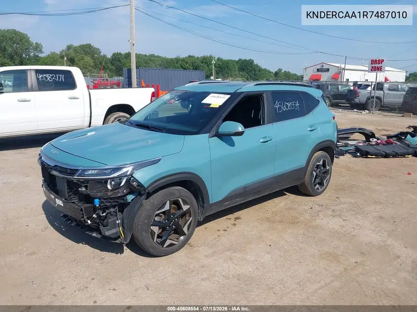 2024 Kia Seltos Ex VIN: KNDERCAA1R7487010 Lot: 45608554