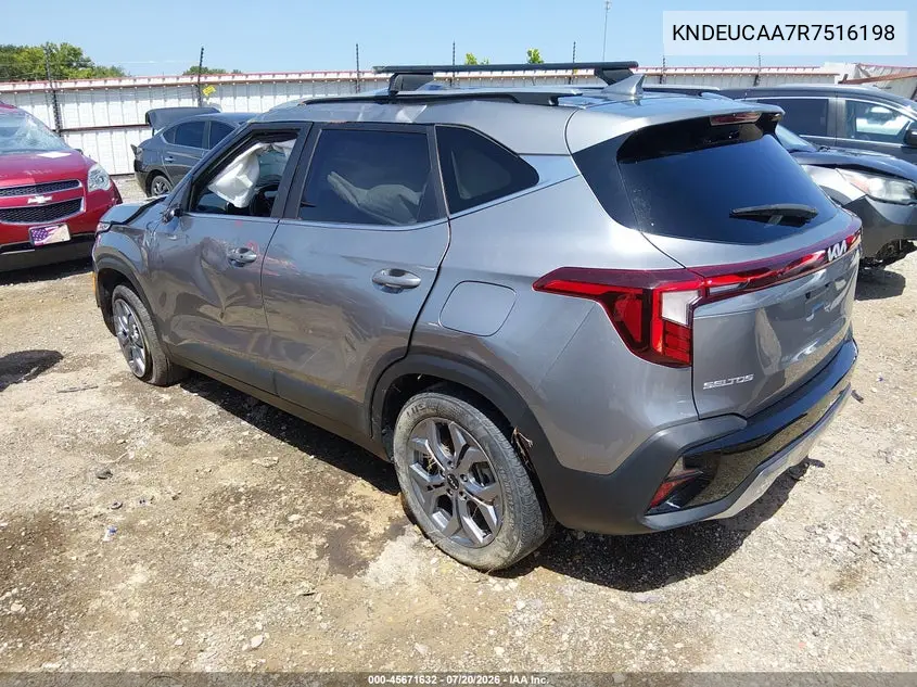 2024 Kia Seltos S VIN: KNDEUCAA7R7516198 Lot: 45671632