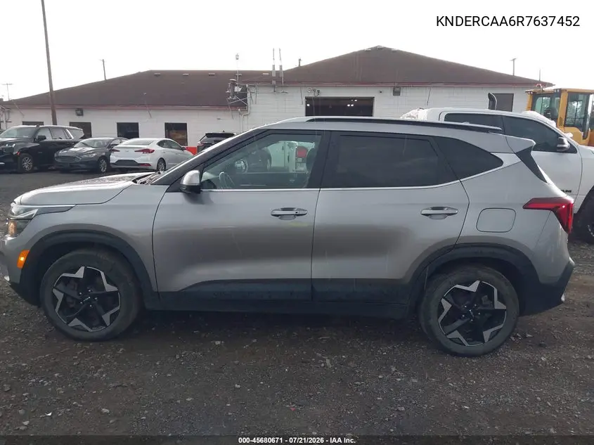 2024 Kia Seltos Ex VIN: KNDERCAA6R7637452 Lot: 45680671