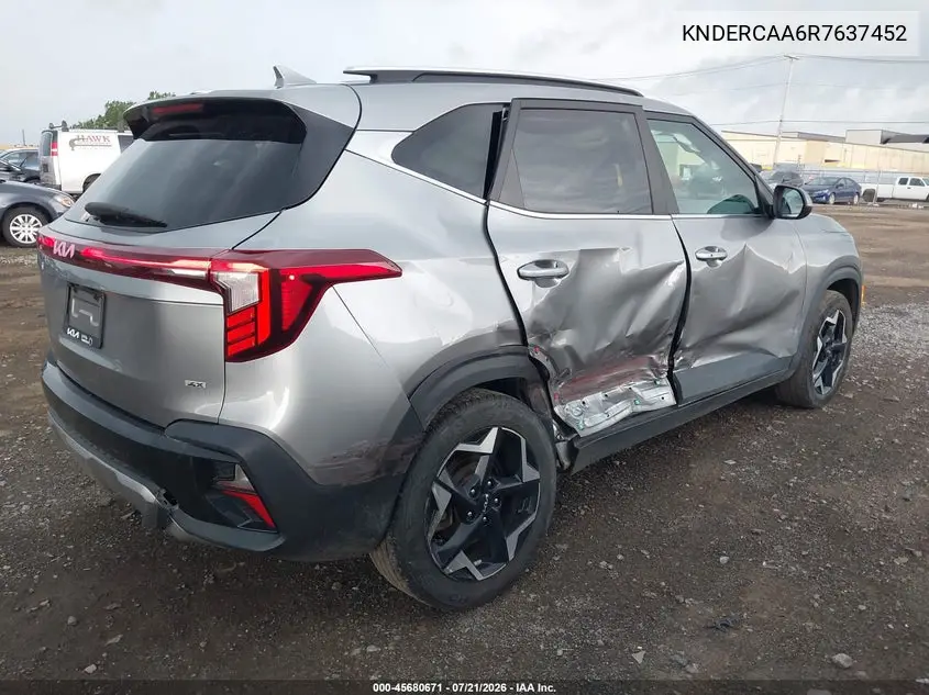2024 Kia Seltos Ex VIN: KNDERCAA6R7637452 Lot: 45680671