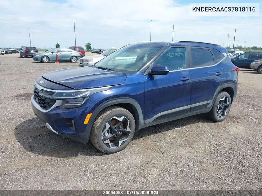 2025 Kia Seltos Ex VIN: KNDERCAA0S7818116 Lot: 30094058