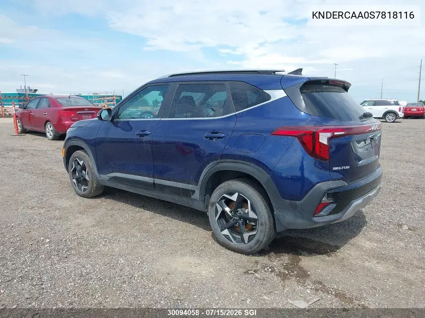 2025 Kia Seltos Ex VIN: KNDERCAA0S7818116 Lot: 30094058