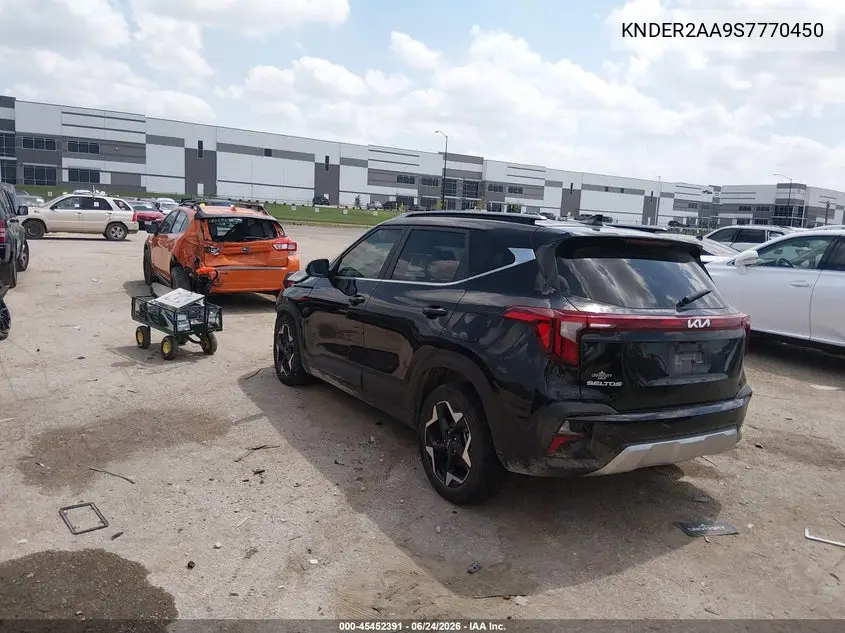 2025 Kia Seltos Ex VIN: KNDER2AA9S7770450 Lot: 45452391