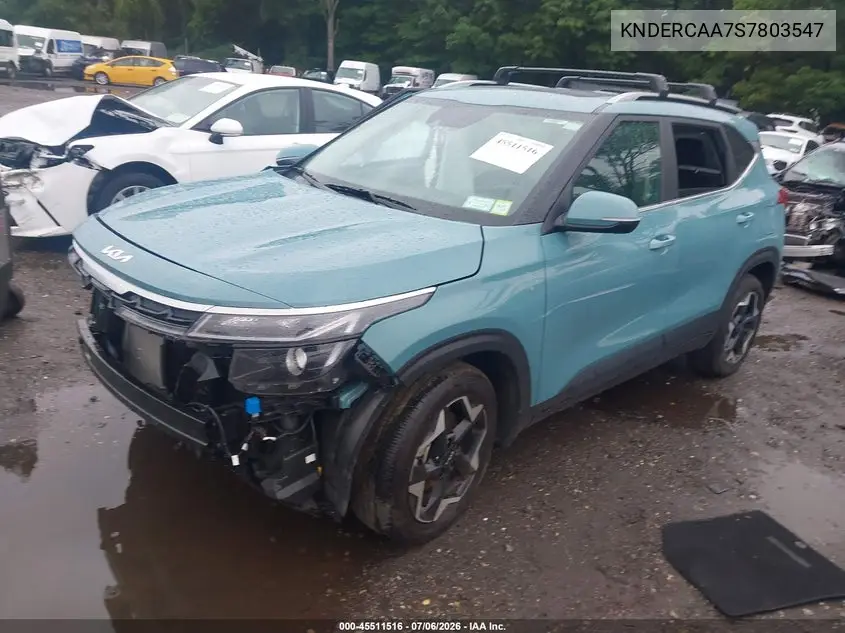 2025 Kia Seltos Ex VIN: KNDERCAA7S7803547 Lot: 45511516