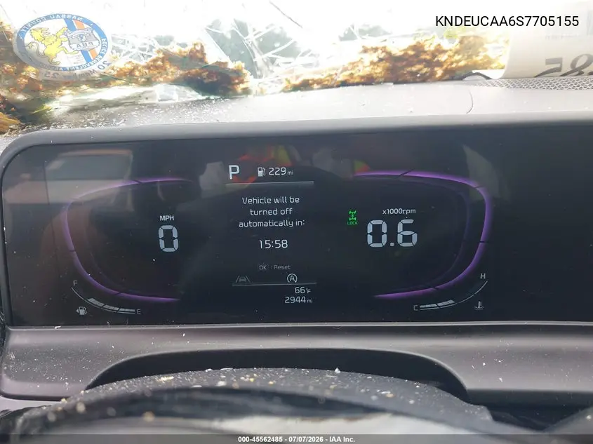 2025 Kia Seltos S VIN: KNDEUCAA6S7705155 Lot: 45562485