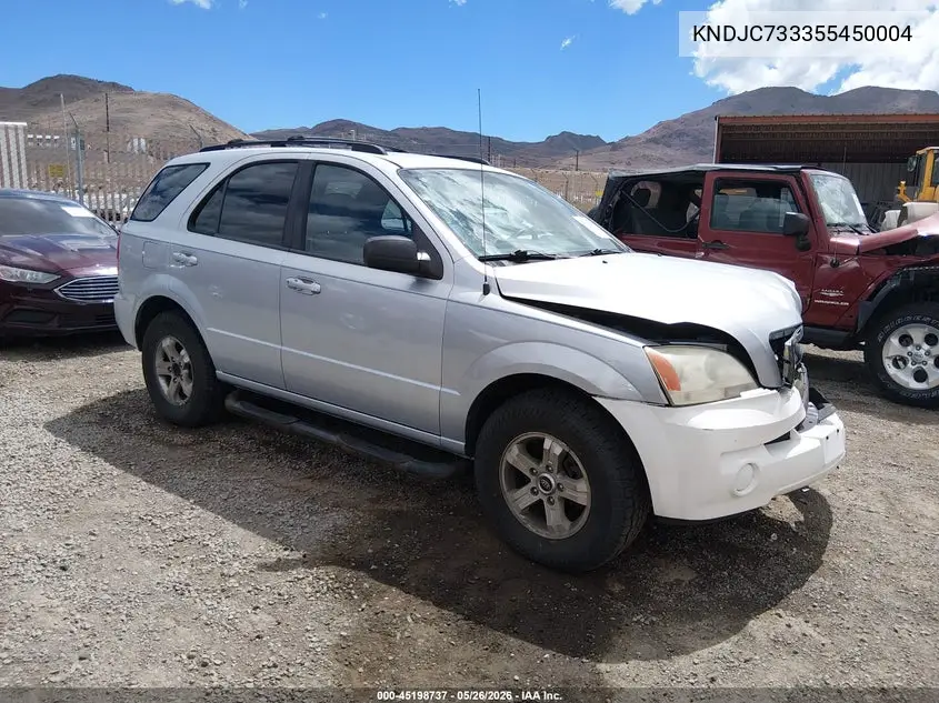 2005 Kia Sorento Ex/Lx VIN: KNDJC733355450004 Lot: 45198737