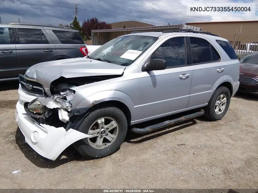 2005 Kia Sorento Ex/Lx VIN: KNDJC733355450004 Lot: 45198737