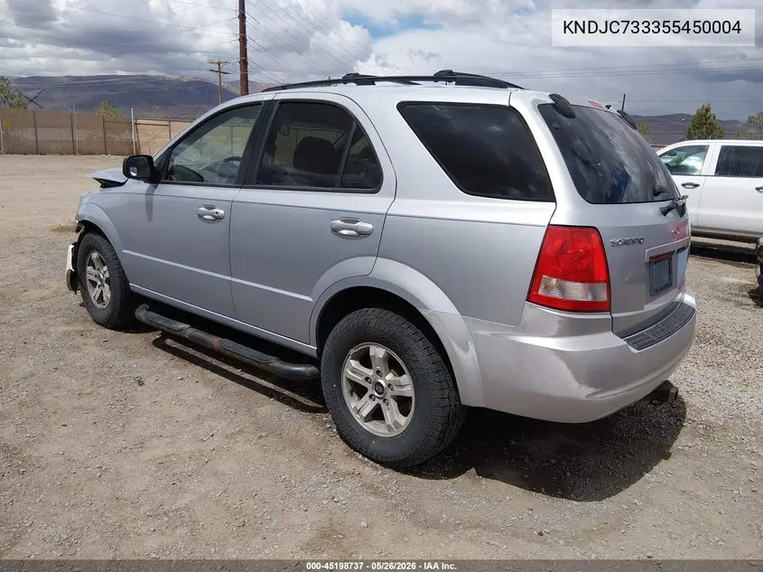 2005 Kia Sorento Ex/Lx VIN: KNDJC733355450004 Lot: 45198737