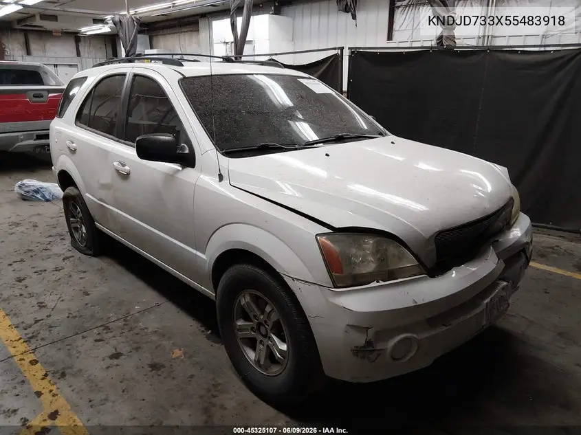 2005 Kia Sorento Ex/Lx VIN: KNDJD733X55483918 Lot: 45325107
