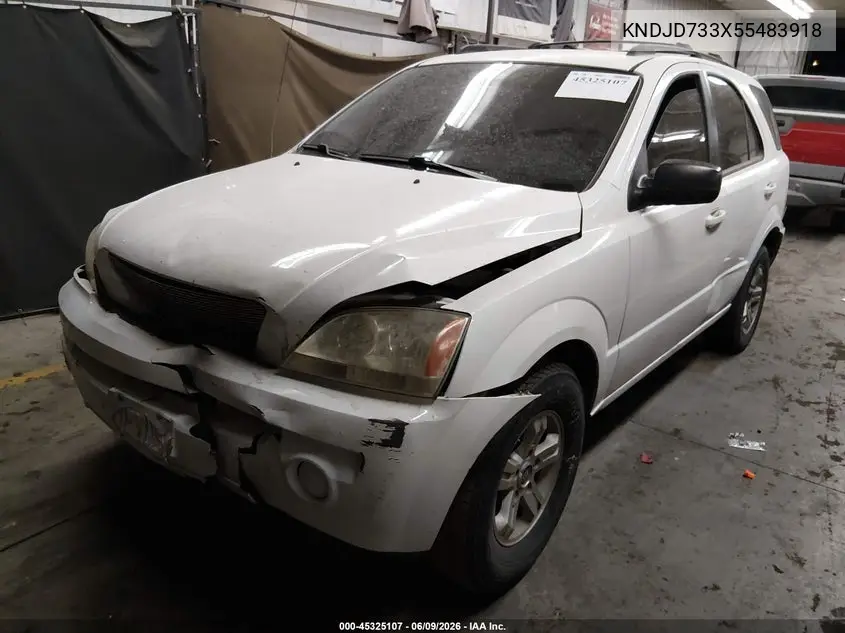2005 Kia Sorento Ex/Lx VIN: KNDJD733X55483918 Lot: 45325107