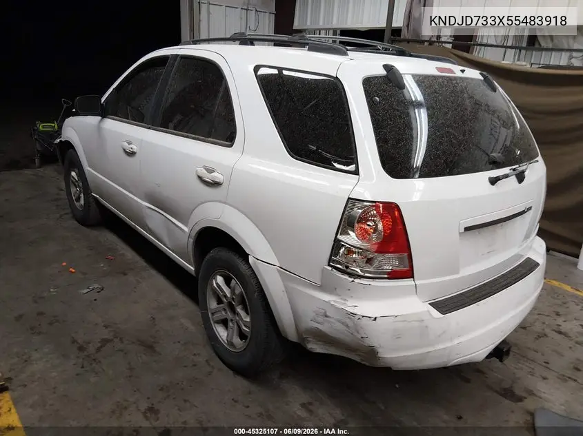 2005 Kia Sorento Ex/Lx VIN: KNDJD733X55483918 Lot: 45325107