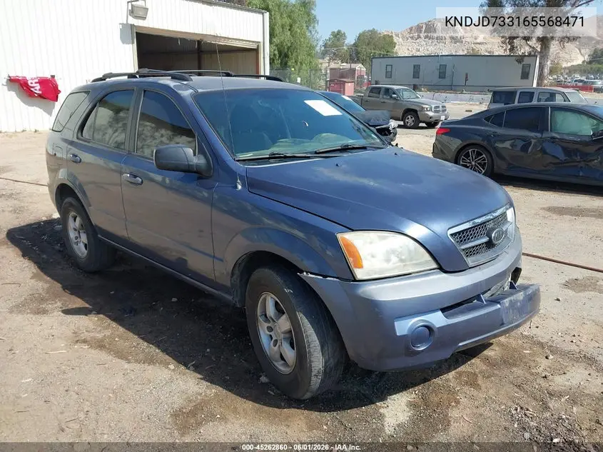 2006 Kia Sorento Ex/Lx VIN: KNDJD733165568471 Lot: 45262860