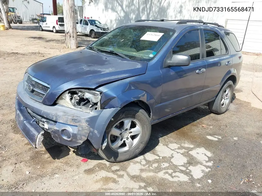 2006 Kia Sorento Ex/Lx VIN: KNDJD733165568471 Lot: 45262860