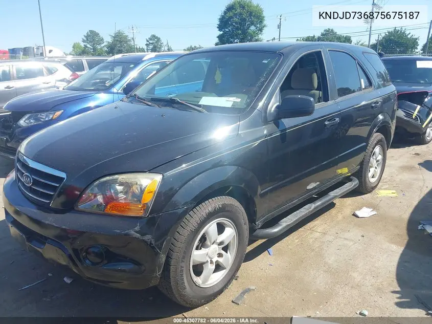 2007 Kia Sorento VIN: KNDJD736875675187 Lot: 45307782