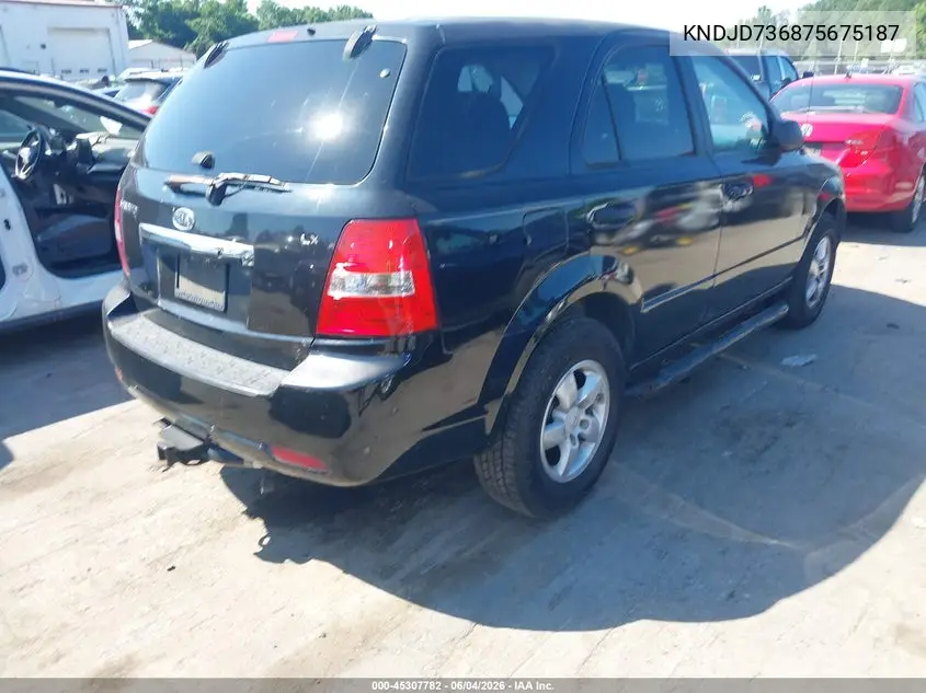2007 Kia Sorento VIN: KNDJD736875675187 Lot: 45307782