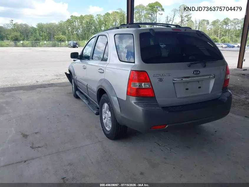2007 Kia Sorento Ex VIN: KNDJD736375704479 Lot: 45639097