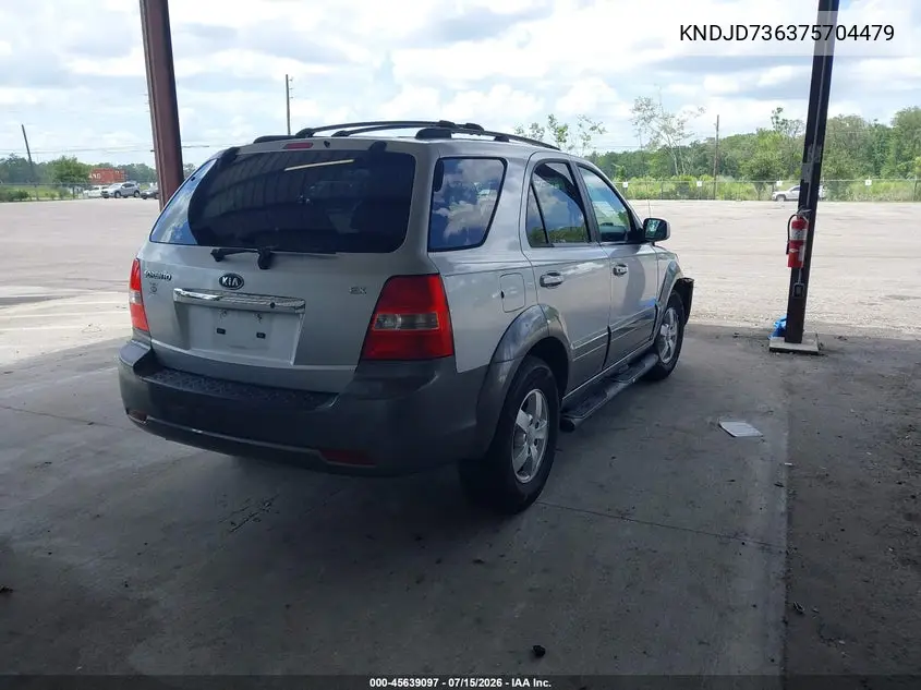 2007 Kia Sorento Ex VIN: KNDJD736375704479 Lot: 45639097
