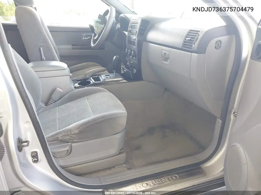 2007 Kia Sorento Ex VIN: KNDJD736375704479 Lot: 45639097