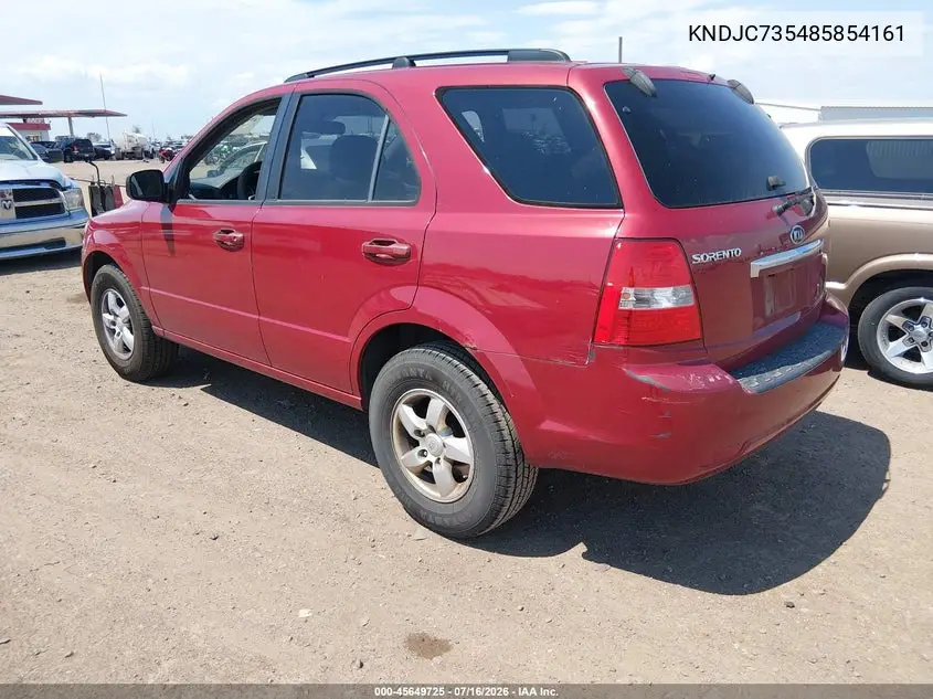 2008 Kia Sorento Lx VIN: KNDJC735485854161 Lot: 45649725