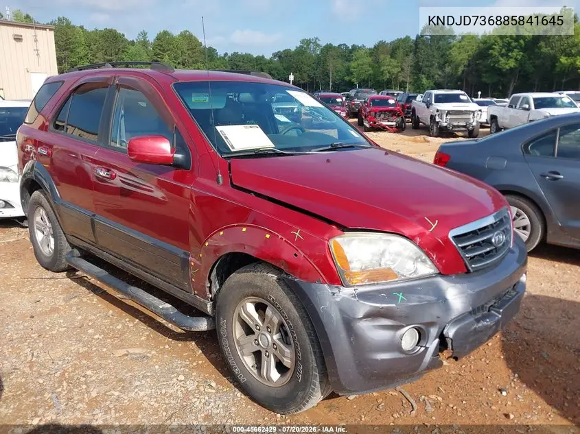 2008 Kia Sorento Ex VIN: KNDJD736885841645 Lot: 45662429