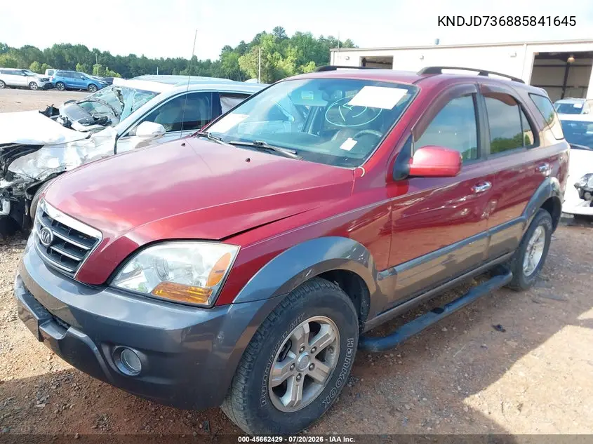 2008 Kia Sorento Ex VIN: KNDJD736885841645 Lot: 45662429