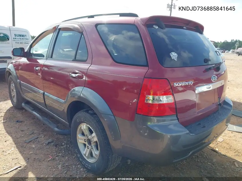2008 Kia Sorento Ex VIN: KNDJD736885841645 Lot: 45662429