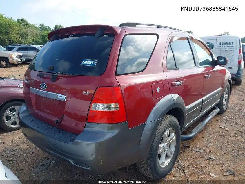 2008 Kia Sorento Ex VIN: KNDJD736885841645 Lot: 45662429