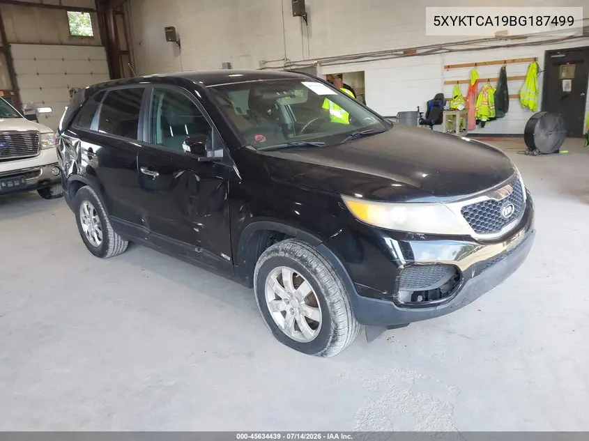 2011 Kia Sorento Lx VIN: 5XYKTCA19BG187499 Lot: 45634439
