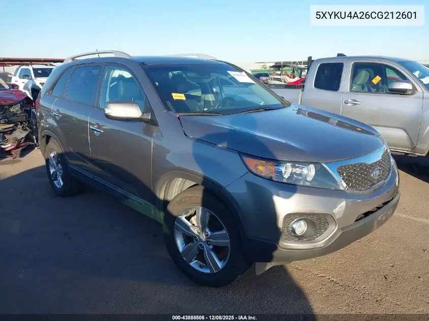 5XYKU4A26CG212601 2012 Kia Sorento Ex V6