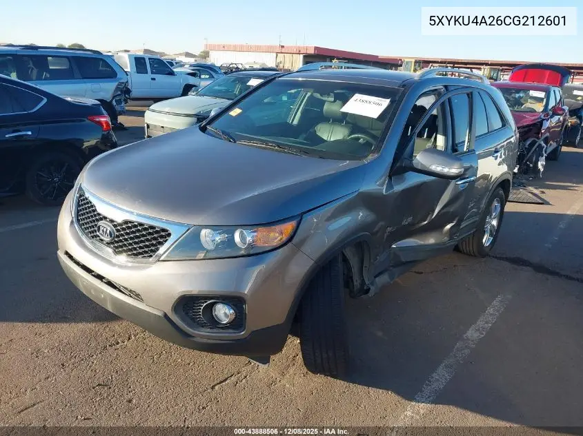5XYKU4A26CG212601 2012 Kia Sorento Ex V6