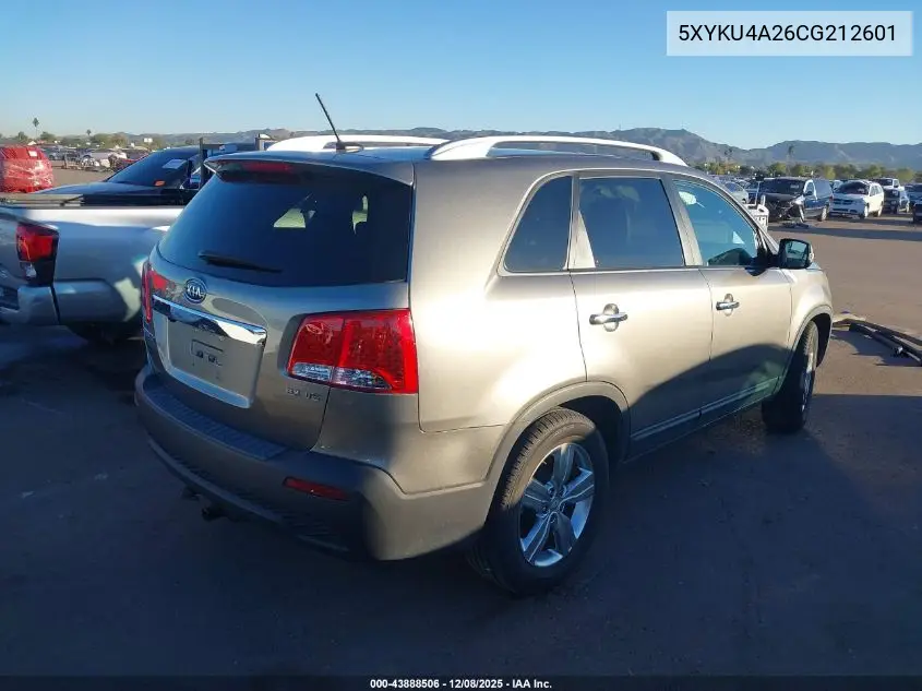 5XYKU4A26CG212601 2012 Kia Sorento Ex V6